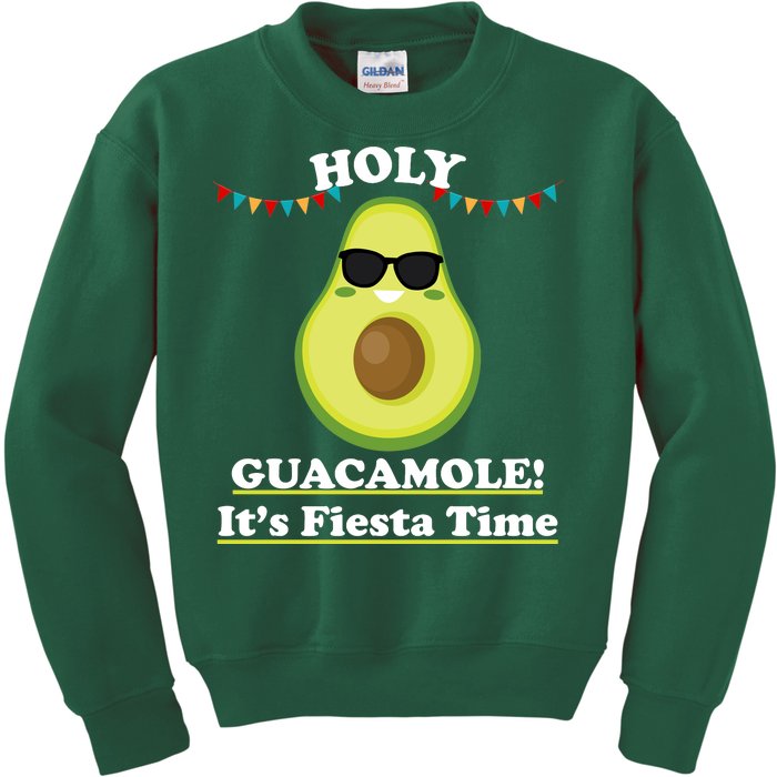 Holy Guacamole Its Fiesta Time Kids Sweatshirt