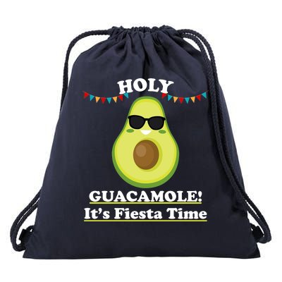 Holy Guacamole Its Fiesta Time Drawstring Bag