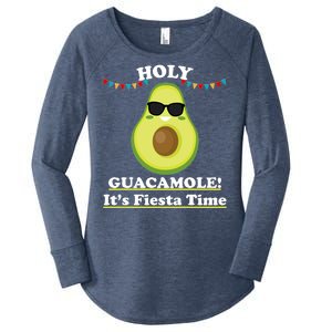 Holy Guacamole Its Fiesta Time Women's Perfect Tri Tunic Long Sleeve Shirt