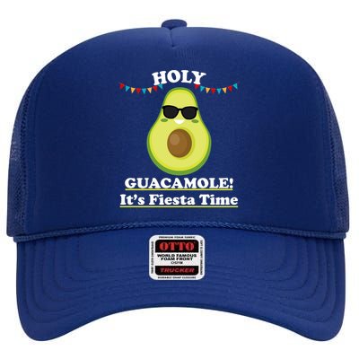 Holy Guacamole Its Fiesta Time High Crown Mesh Back Trucker Hat