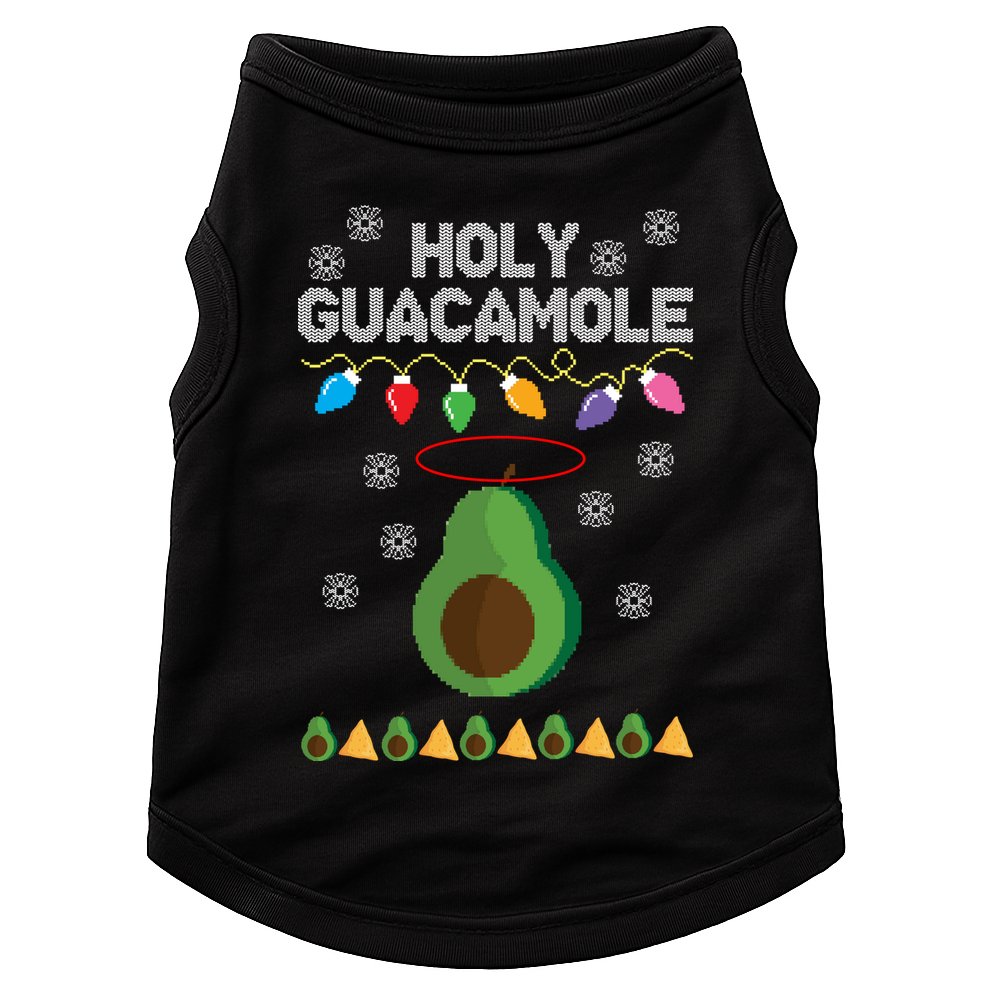 Holy Guacamole Ugly Christmas Doggie Tank