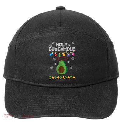 Holy Guacamole Ugly Christmas 7-Panel Snapback Hat