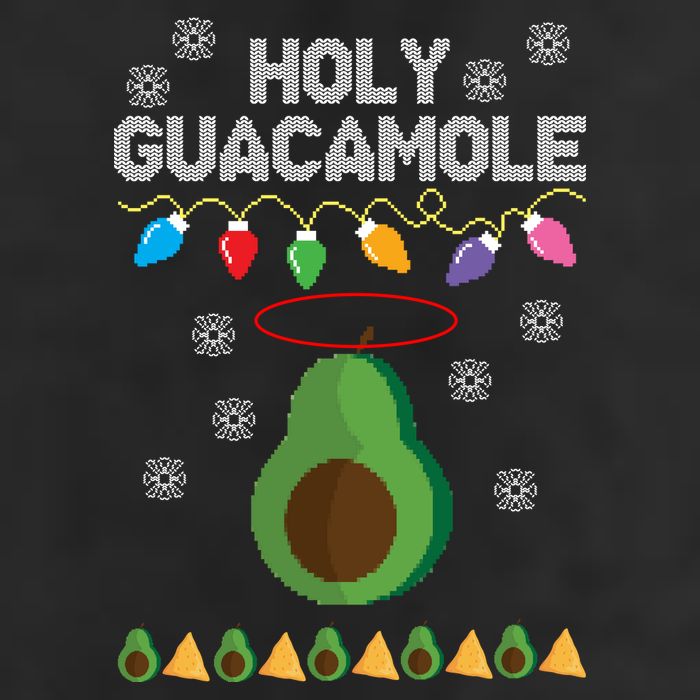 Holy Guacamole Ugly Christmas Adult Drive Performance Visor