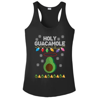 Holy Guacamole Ugly Christmas Ladies PosiCharge Competitor Racerback Tank