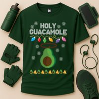 Holy Guacamole Ugly Christmas Cooling Performance Crew T-Shirt