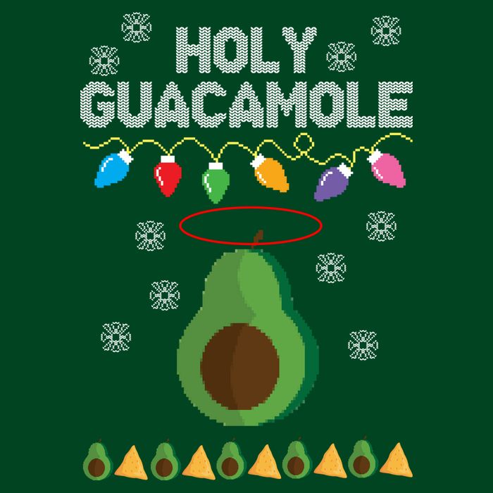 Holy Guacamole Ugly Christmas Cooling Performance Crew T-Shirt