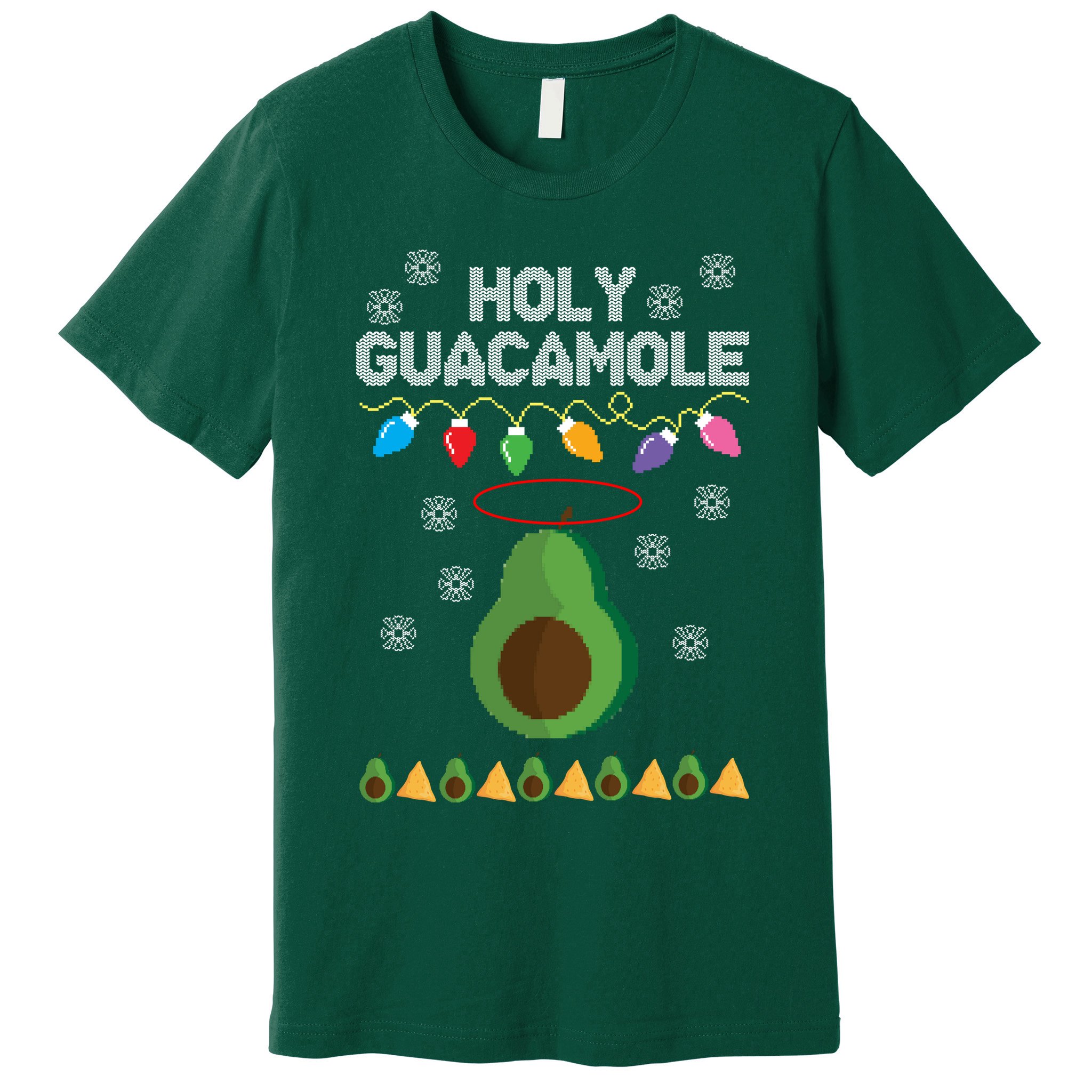 Holy Guacamole Ugly Christmas Premium T-Shirt