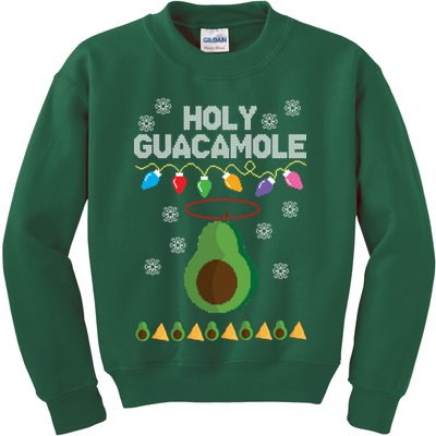 Holy Guacamole Ugly Christmas Kids Sweatshirt