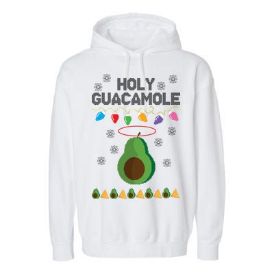 Holy Guacamole Ugly Christmas Garment-Dyed Fleece Hoodie