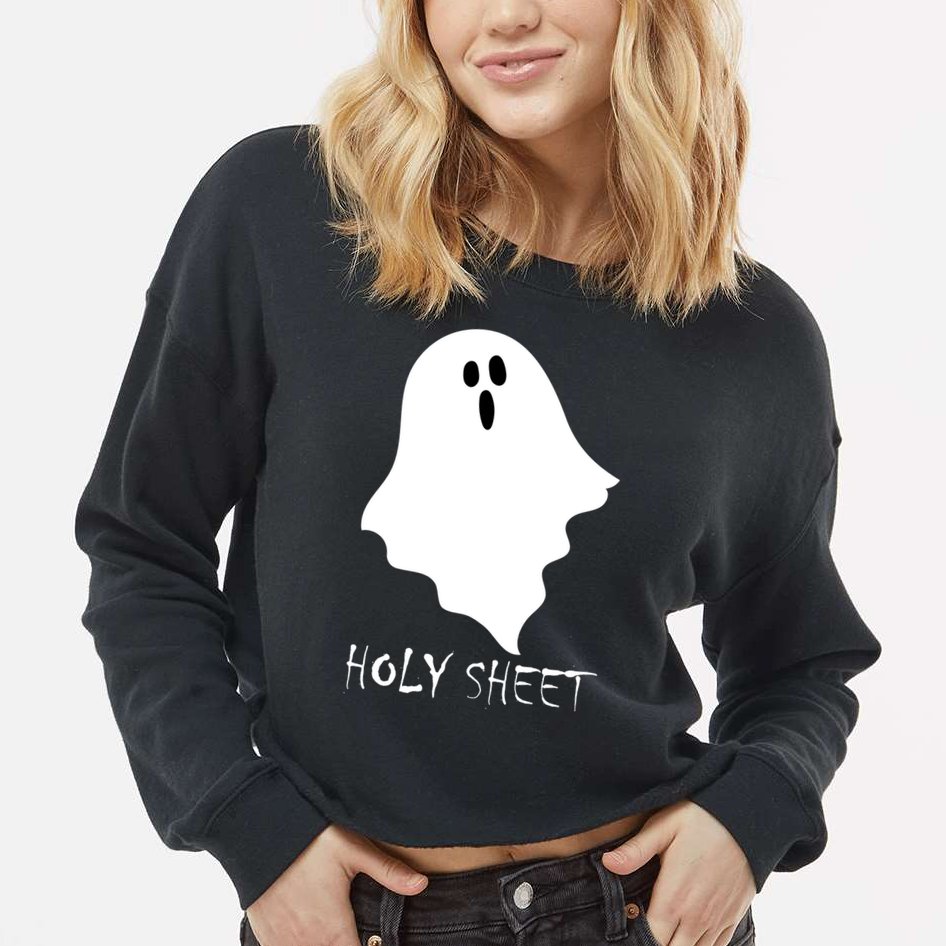 Holy Sheet Cropped Pullover Crew