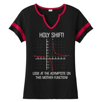 Holy Shift Asymptote Curve Ladies Halftime Notch Neck Tee