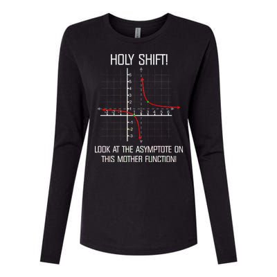 Holy Shift Asymptote Curve Womens Cotton Relaxed Long Sleeve T-Shirt