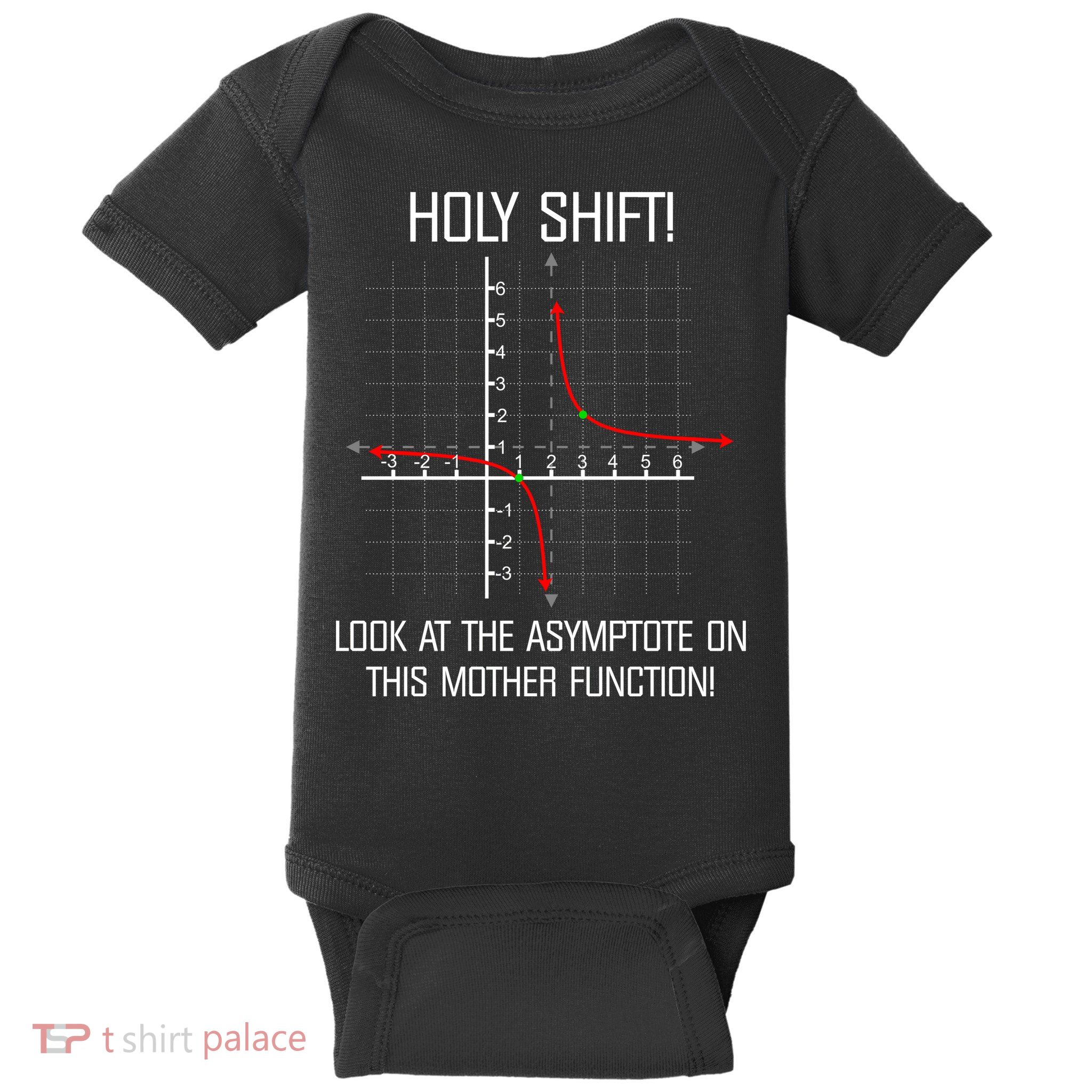 Holy Shift Asymptote Curve Baby Bodysuit