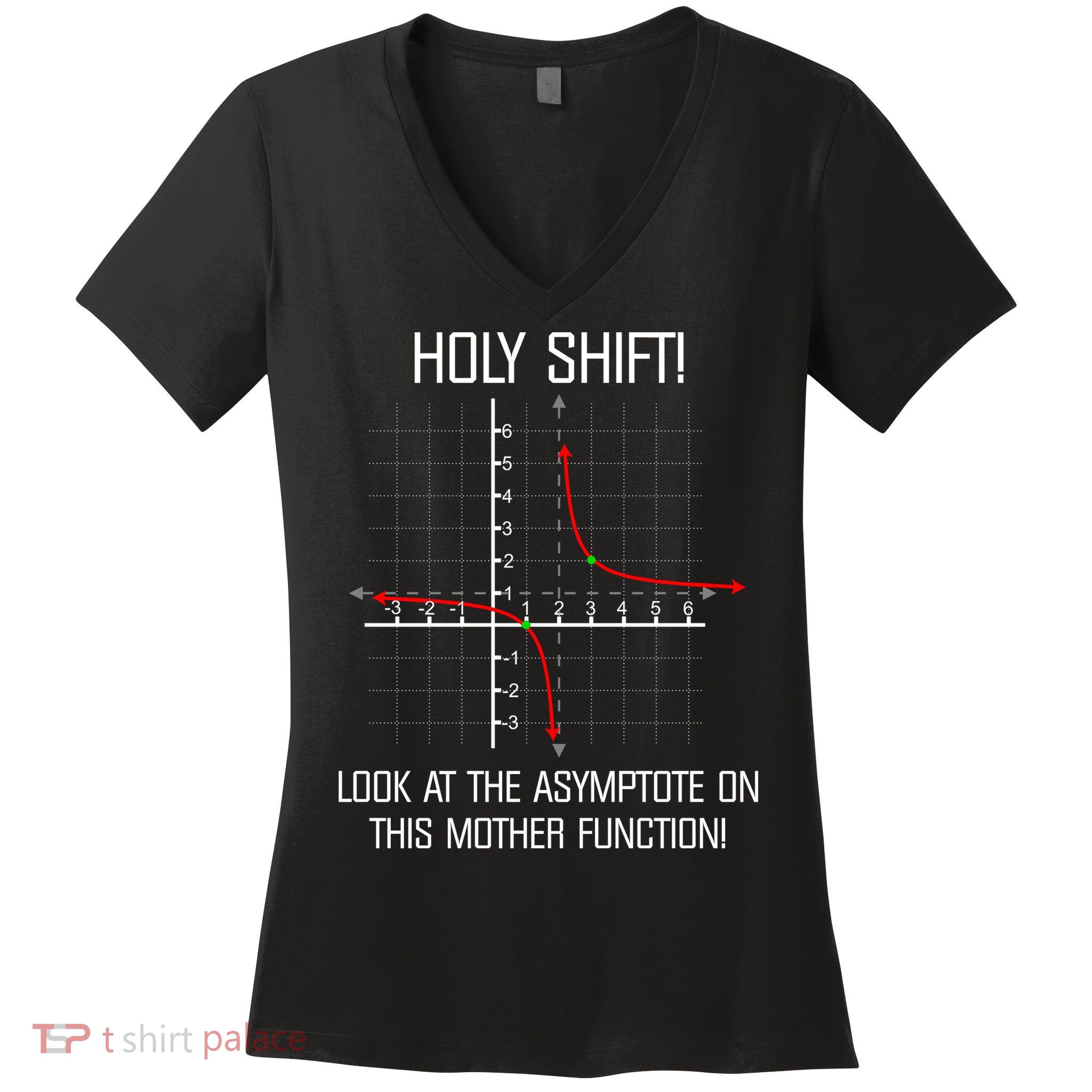 Holy Shift Asymptote Curve Women's V-Neck T-Shirt