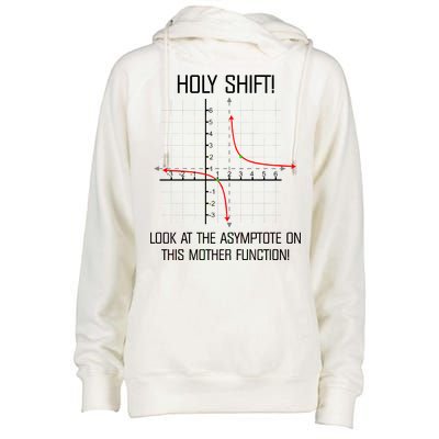 Holy Shift Asymptote Curve Womens Funnel Neck Pullover Hood