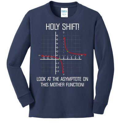 Holy Shift Asymptote Curve Kids Long Sleeve Shirt