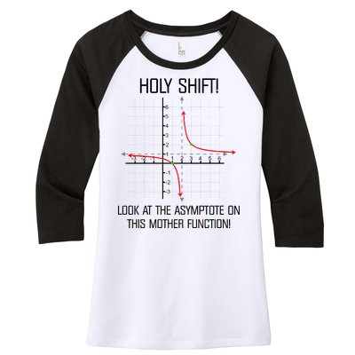 Holy Shift Asymptote Curve Women's Tri-Blend 3/4-Sleeve Raglan Shirt