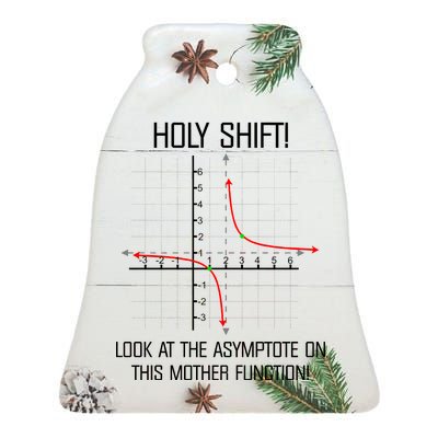 Holy Shift Asymptote Curve Ceramic Bell Ornament