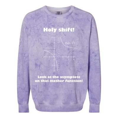 Holy Shift Look At The Asympotote On That Mother Function Colorblast Crewneck Sweatshirt
