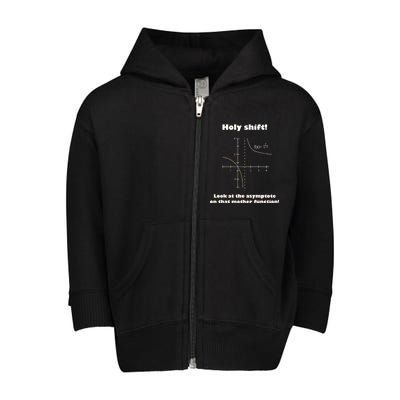 Holy Shift Look At The Asympotote On That Mother Function Toddler Zip Fleece Hoodie