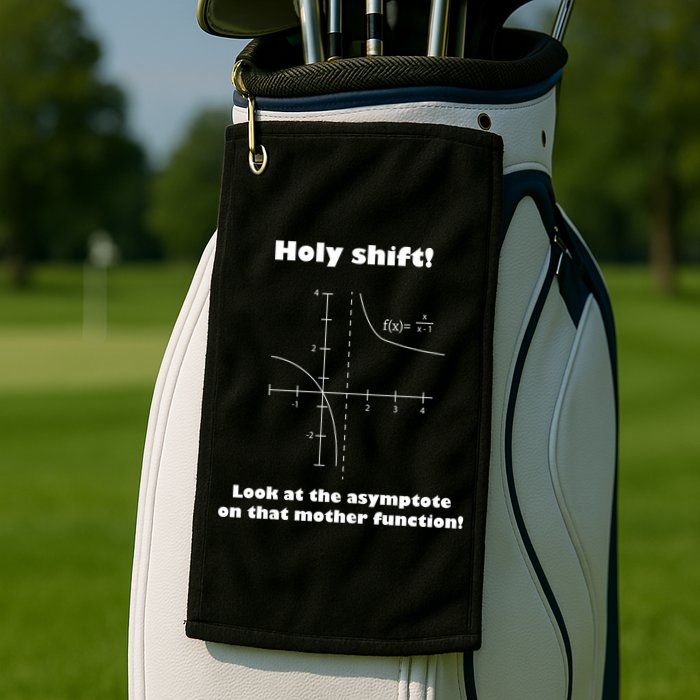 Holy Shift Look At The Asympotote On That Mother Function Golf Towel