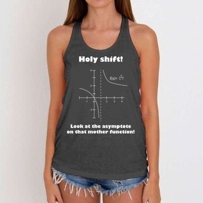 Holy Shift Look At The Asympotote On That Mother Function Women's Knotted Racerback Tank