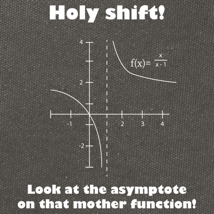 Holy Shift Look At The Asympotote On That Mother Function Cotton Canvas Backpack