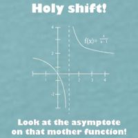 Holy Shift Look At The Asympotote On That Mother Function Sueded Cloud Jersey T-Shirt