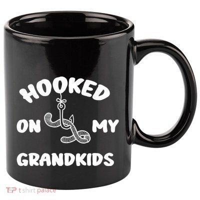 Hooked On My Grandkids 11oz C Handle Ceramic Mug