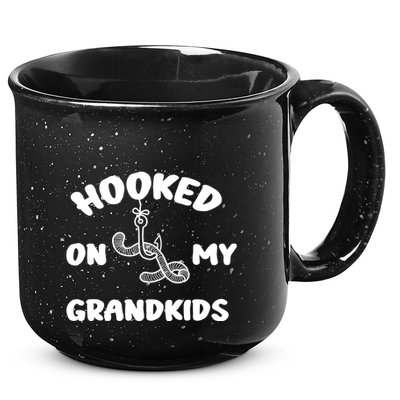 Hooked On My Grandkids 15oz Campfire Ceramic Mug