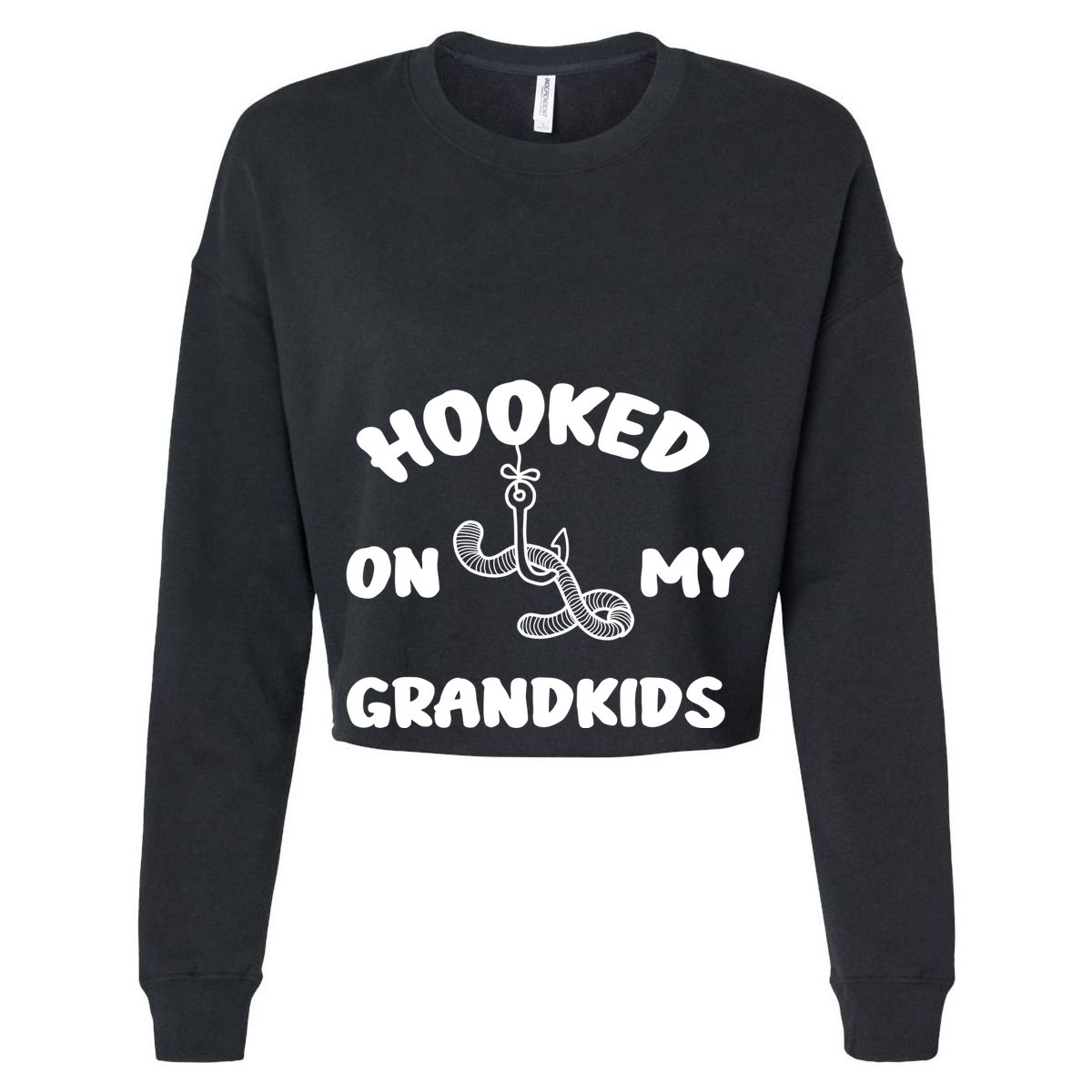 Hooked On My Grandkids Flat Bill Trucker Hat