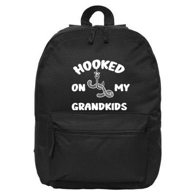Hooked On My Grandkids 16 in Basic Backpack