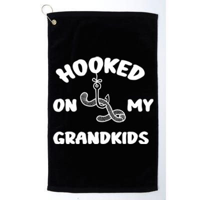 Hooked On My Grandkids Platinum Collection Golf Towel