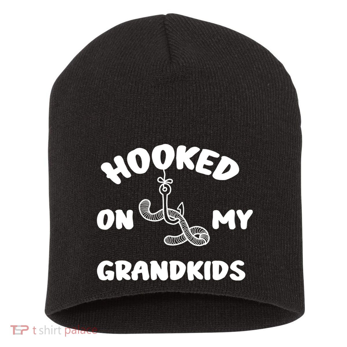 Hooked On My Grandkids Short Acrylic Beanie