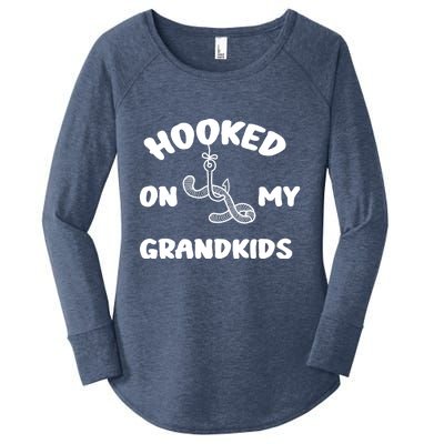 Hooked On My Grandkids Women's Perfect Tri Tunic Long Sleeve Shirt