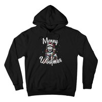 Husky Or Malamute Dog Merry Woofmas Christmas Lights Tank Top Hoodie