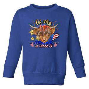 Heifer Oh My Stars 4th Of July Independence Costume Gift Toddler Sweatshirt