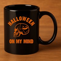 Halloween On My Mind 11oz C Handle Ceramic Mug