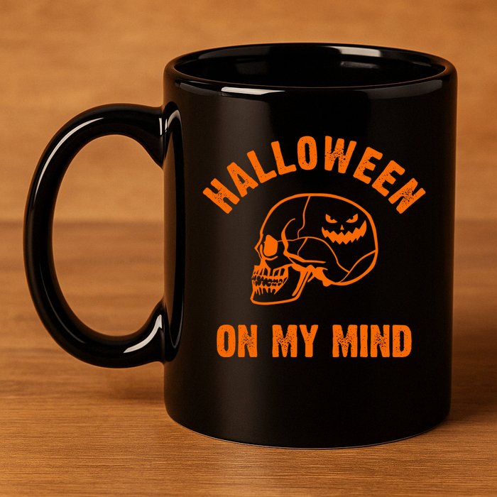 Halloween On My Mind 11oz C Handle Ceramic Mug
