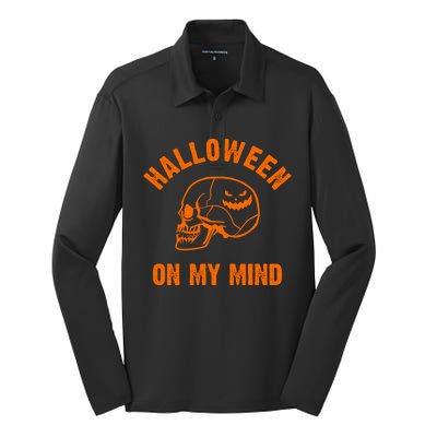 Halloween On My Mind Silk Touch Performance Long Sleeve Polo