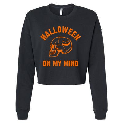 Halloween On My Mind Cropped Pullover Crew