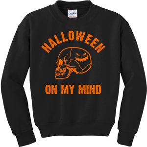 Halloween On My Mind Kids Sweatshirt