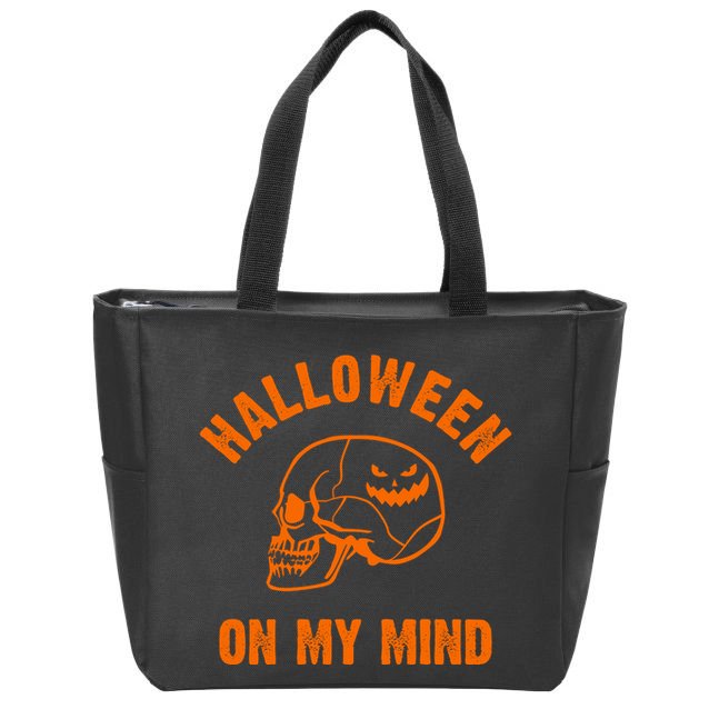 Halloween On My Mind Zip Tote Bag