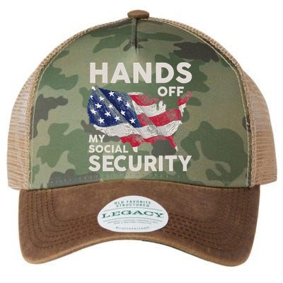 Hands Off My Social Security Legacy Tie Dye Trucker Hat