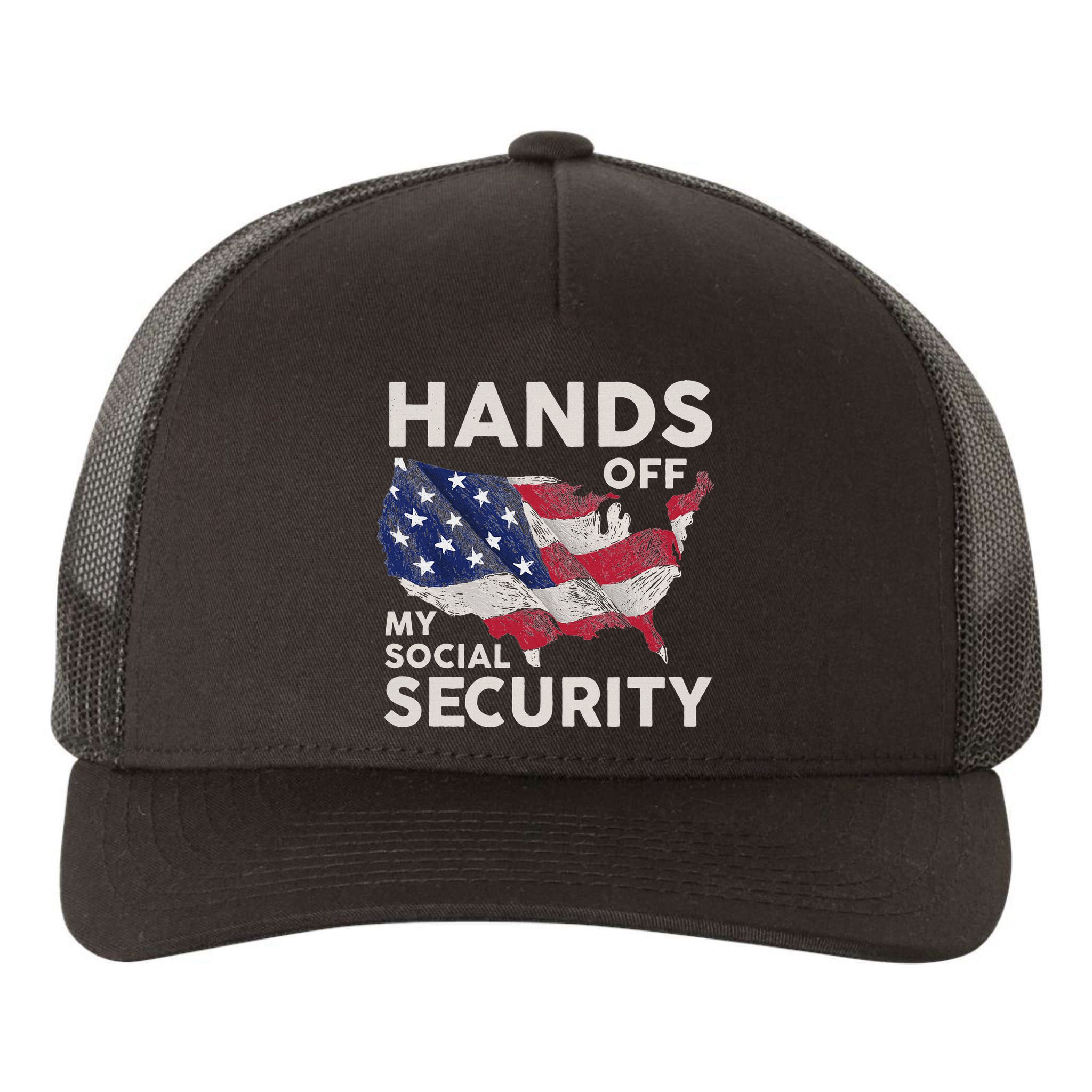 Hands Off My Social Security Yupoong Adult 5-Panel Trucker Hat