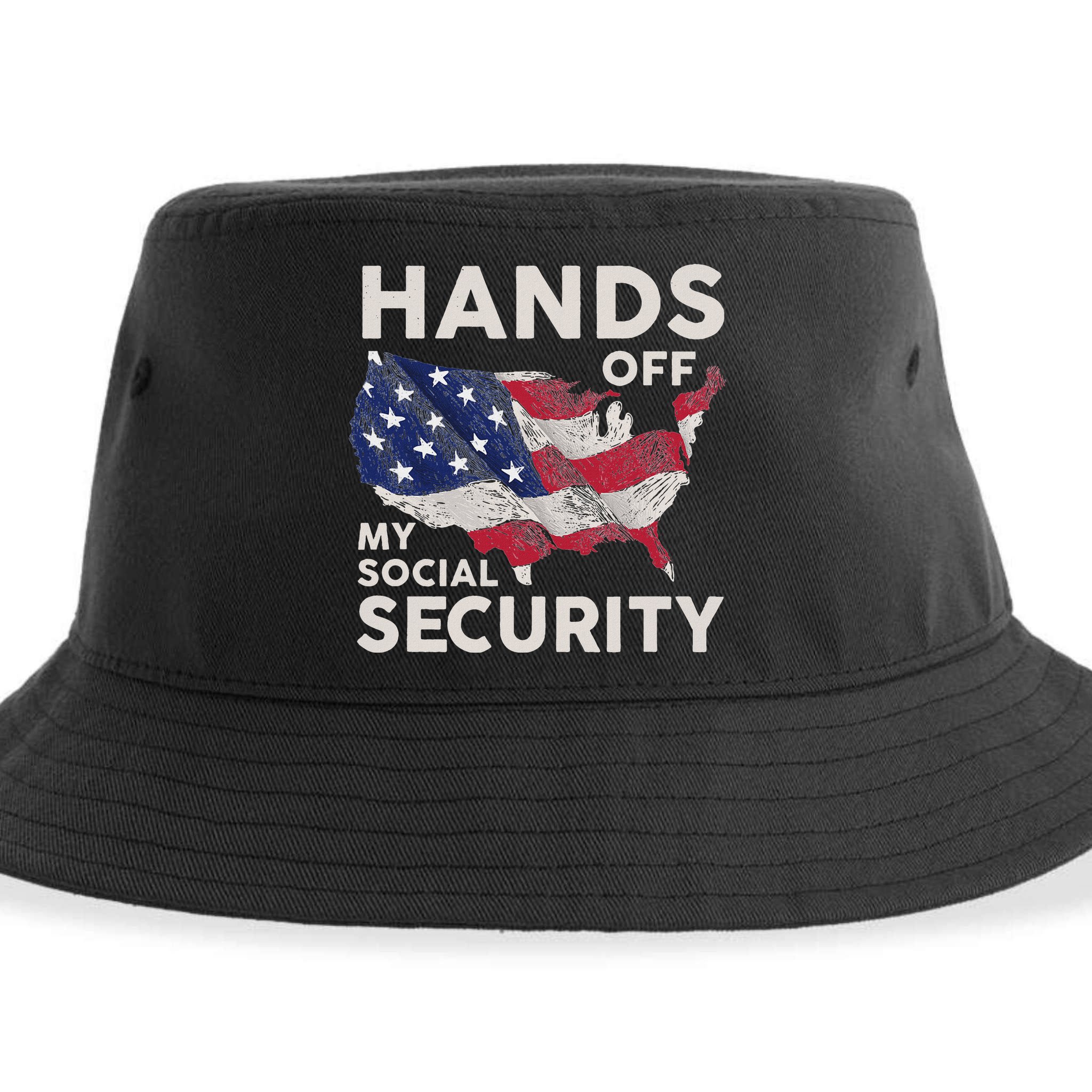 Hands Off My Social Security Sustainable Bucket Hat