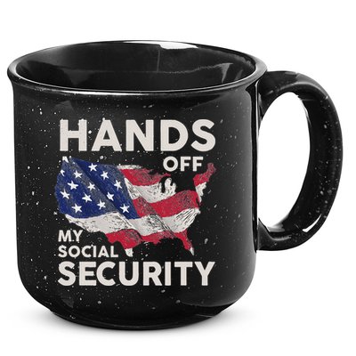 Hands Off My Social Security 15oz Campfire Ceramic Mug