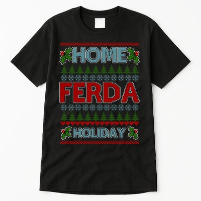 Home Freda Holiday Ugly Christmas Sweater Tall T-Shirt