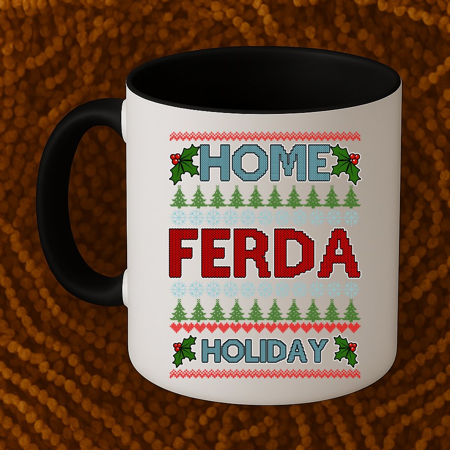 Home Freda Holiday Ugly Christmas Sweater Mug