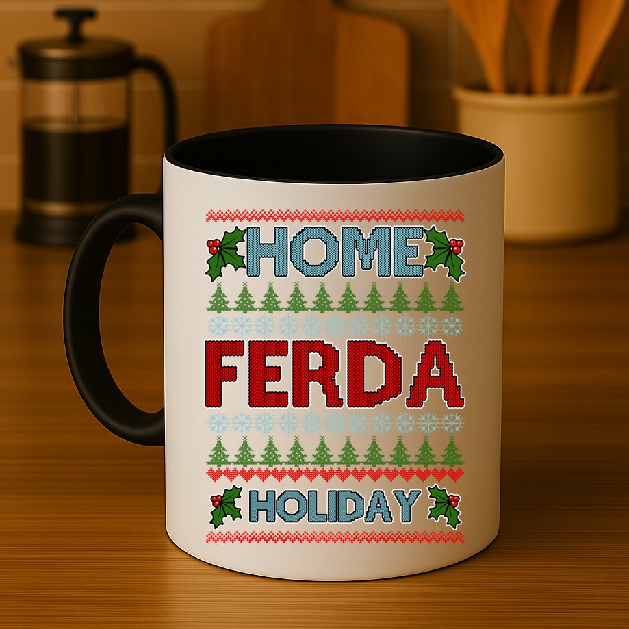 Home Freda Holiday Ugly Christmas Sweater Mug